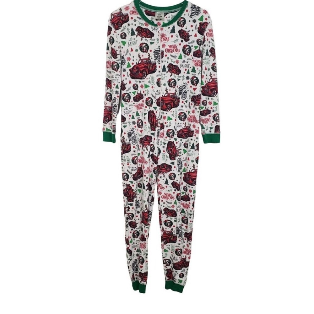 Buc-ee’s Christmas Festive One Piece Pajama - Green and Red